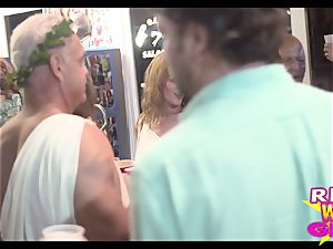 Street flashing tramps at fantasy festival in Key West