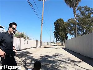 shag the Cops - milky girl cop pulverized by trio BBCs