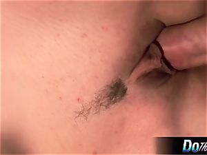 super-steamy wifey Daisy Layne pounds and gobbles cum